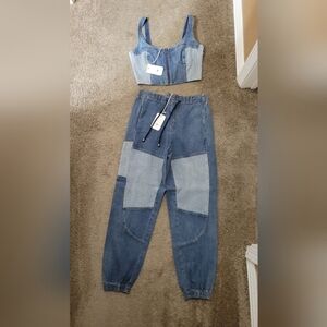 Two-piece denim set